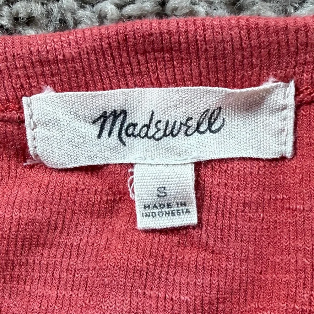 Madewell Tank Top mini dress‎ rust small Casual layer knit coastal boho beach